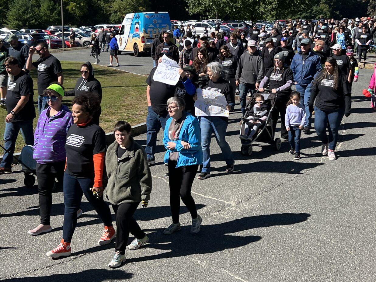 People gathered for Buddy Walk 2022